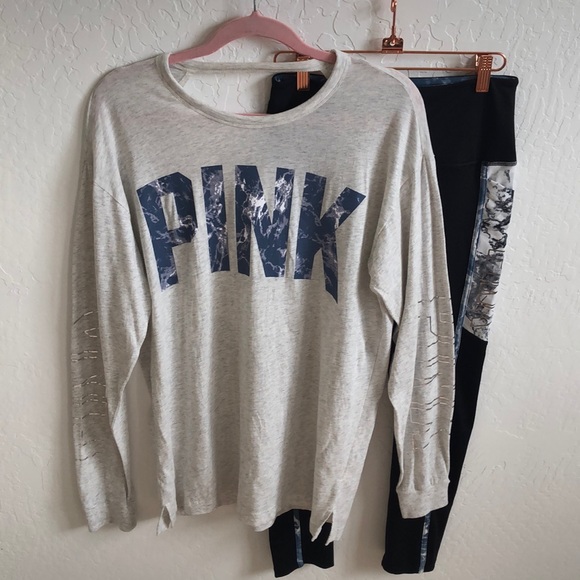 PINK 🐕 Long Sleeve Tee with Matching Legging - Picture 3 of 9